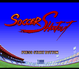 Soccer Shootout (Europe) Title Screen